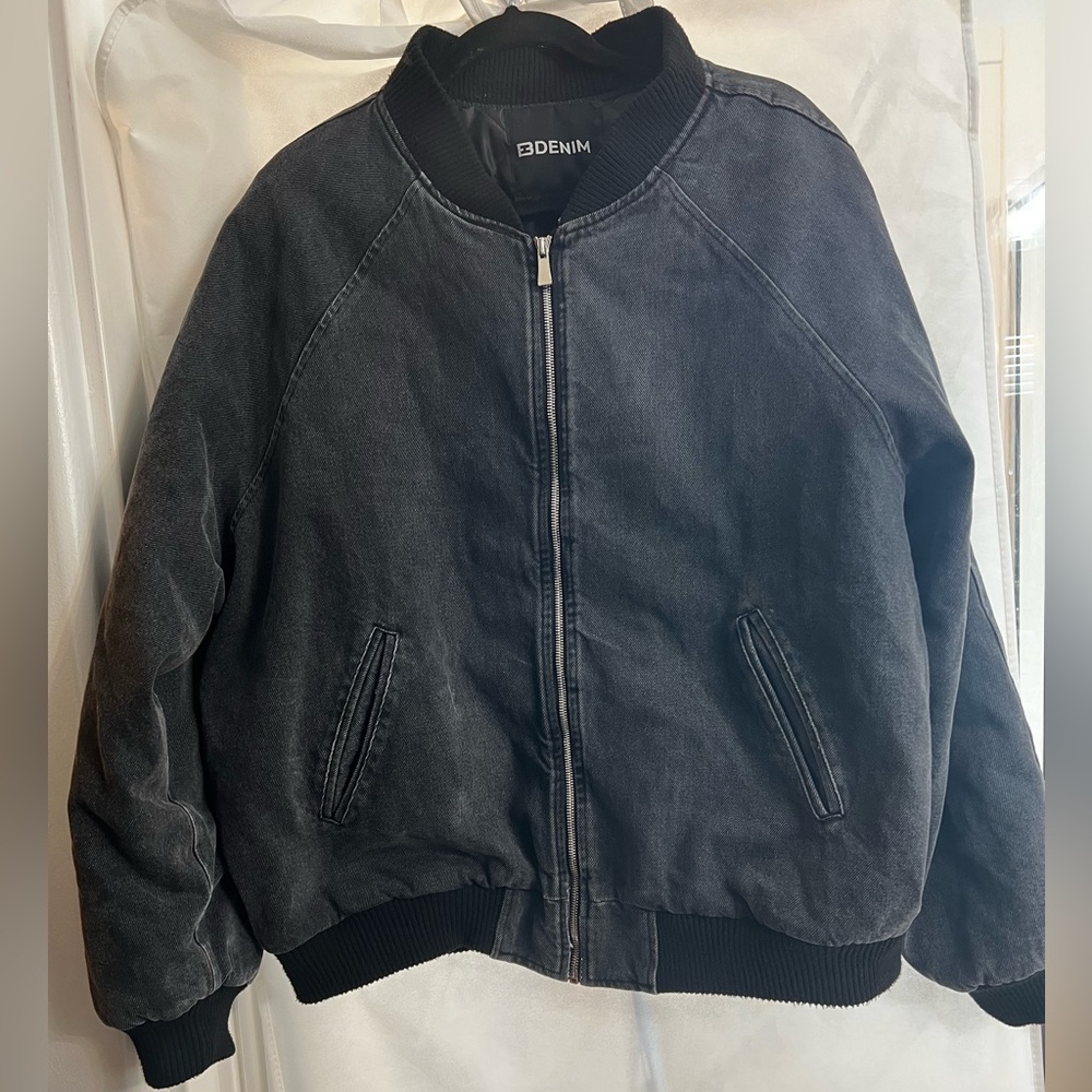EB Denim Varsity Jacket Lombardi black/grey Women’s Size Small